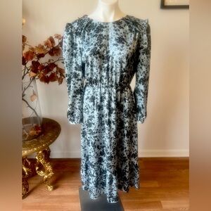 Zara Floral Long Sleeve Dress